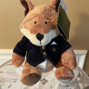 Harrods Hedgerow Velvet Jacket Fox Plush Vintage NWT